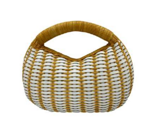 Skye Light Wicker Bag