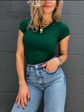 Amber Fitted Tee - Jade
