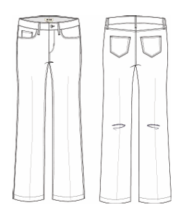 SCOTTIE H/R WIDE LEG