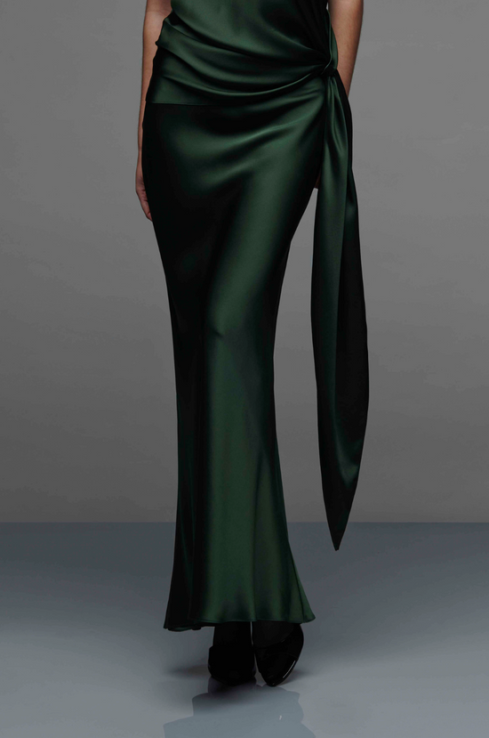 Bias Maxi Skirt - Bottle
