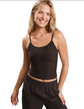 Spacedye Forever Waist Length Tank - Dark Chocolate Heather (PRE-SALE)