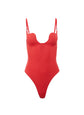 Le Stretch Micro Seduce U-Plunge Bodysuit - Rouge