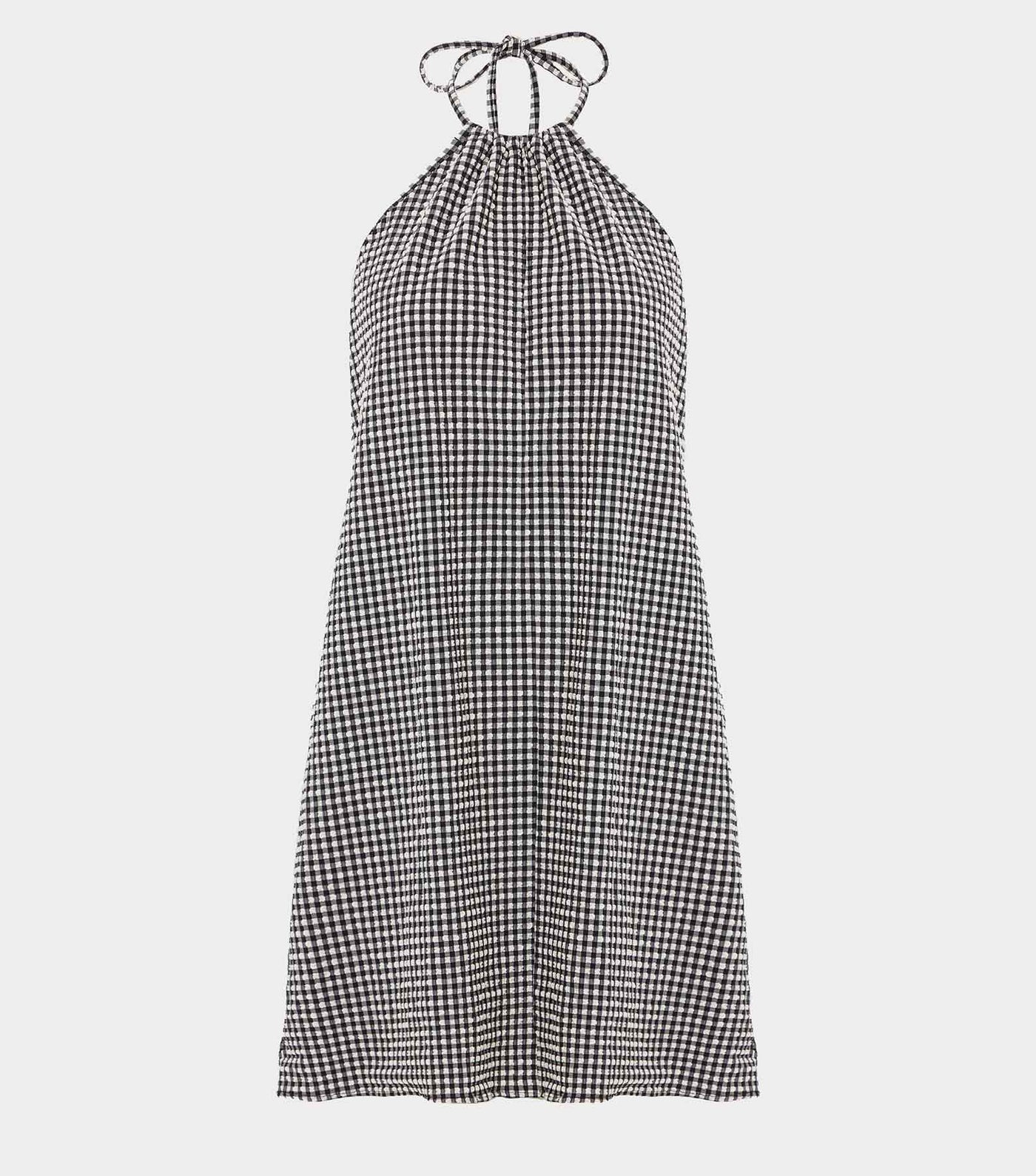 Gingham Seersucker Mini Dress - Black Gingham Sultre Boutique Gingham Seersucker Mini Dress - Black Gingham Sultre Boutique