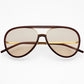 Shay Aviator Sunglasses - Dark Chocolate (PRE-SALE)