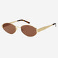 Soho Small Oval Sunglasses - Gold/Brown (PRE-SALE)