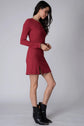 Wide Rib Colette Long Sleeve Mini Dress