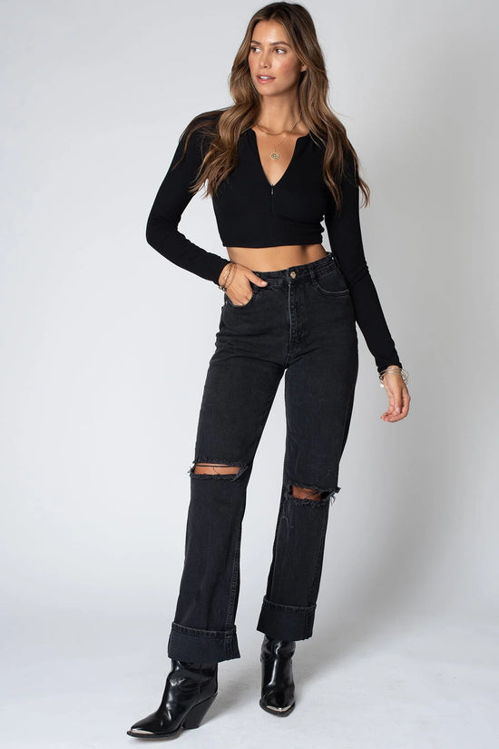 The Zip Up Crop