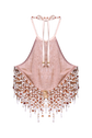 Pearl Dust Embroidery Halterneck Top (PRE-SALE)