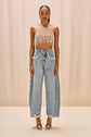 CAMILA COELHO BEADED DENIM PANT