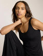 Butter Tank with Shelf Bra - Black