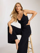 Butter V-Neck Cami with Shelf Bra - Black