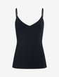 Butter V-Neck Cami with Shelf Bra - Black