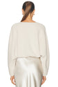 Oversized V-Neck Sweater - Oyster