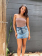Traci Denim Mini Skirt