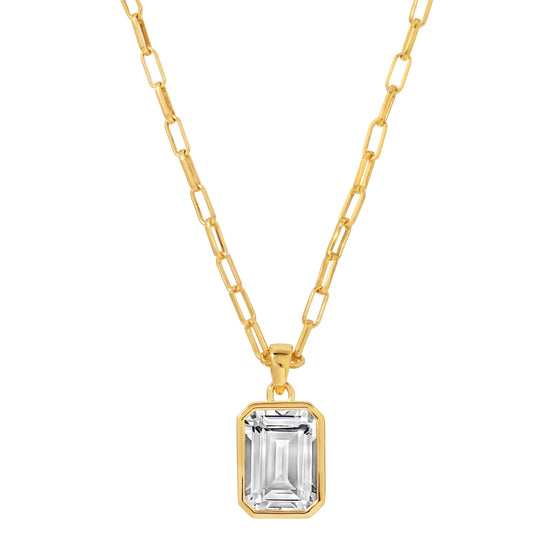 The Nora Necklace - White Topaz