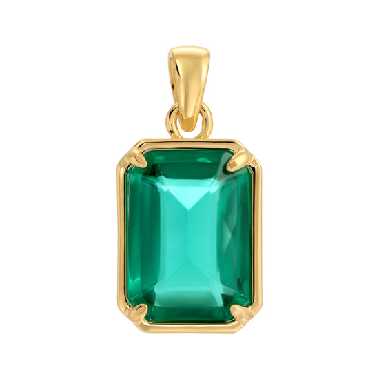 Nora Vintage Setting Necklace - Emerald (PRE-SALE)