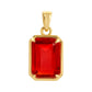 Nora Vintage Setting Necklace - Ruby