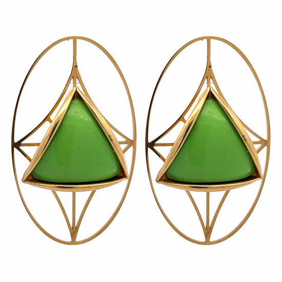 Window To Your Soul Earrings (Green 4)