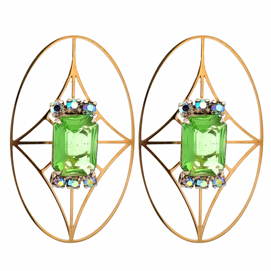 Window To Your Soul Earrings (Green 3)