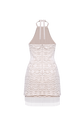 Crochet Bloom Halterneck Mini Dress (PRE-SALE)
