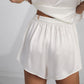 Washable Silk Tee Short Set - Tranquil White (PRE-SALE)