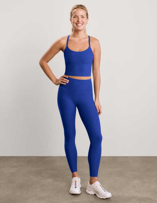 Spacedye Caught In The Midi HW Legging - Ultra Blue Heather (PRE-SALE)