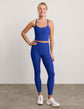 Spacedye Caught In The Midi HW Legging - Ultra Blue Heather (PRE-SALE)