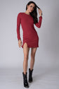 Wide Rib Colette Long Sleeve Mini Dress