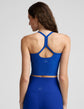 Spacedye Slim Racerback Cropped Tank - Ultra Blue Heather (PRE-SALE)