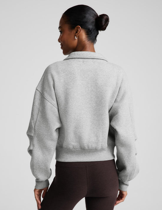 Heavyweight LuxeFleece 2.0 Double Zip Jacket - Heather Gray (PRE-SALE)