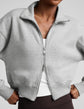 Heavyweight LuxeFleece 2.0 Double Zip Jacket - Heather Gray (PRE-SALE)
