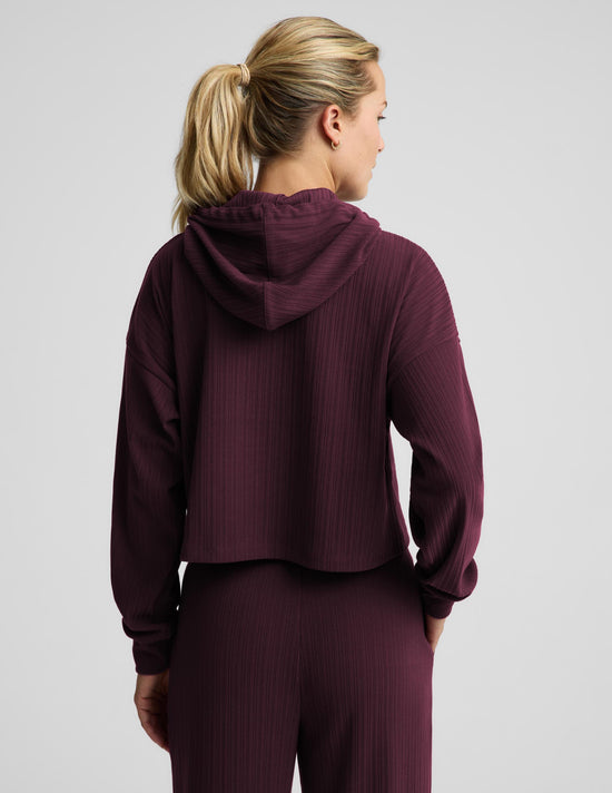 Breathe Easy Ribbed Hoodie - Cabernet (PRE-SALE)