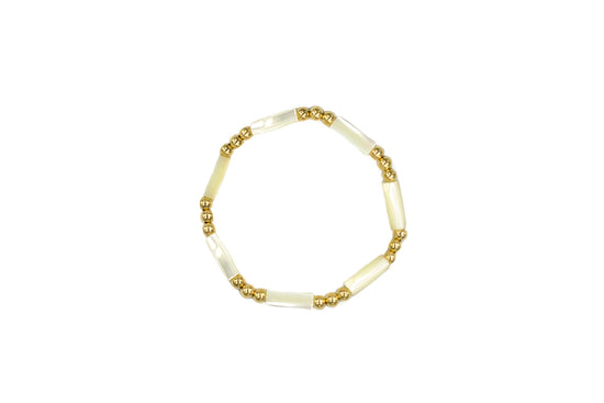 Washed Ashore White Mother of Pearl Bracelet