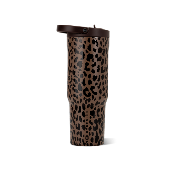 Brown Leopard HydroJug 40 oz Sport Water Bottle