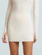 Neoprene Micro-Mini Skirt - Ivory