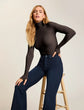 Ballet Turtleneck Bodysuit w/ Thumbholes - Espresso