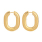 Icon Oval Hoops - Gold Grande