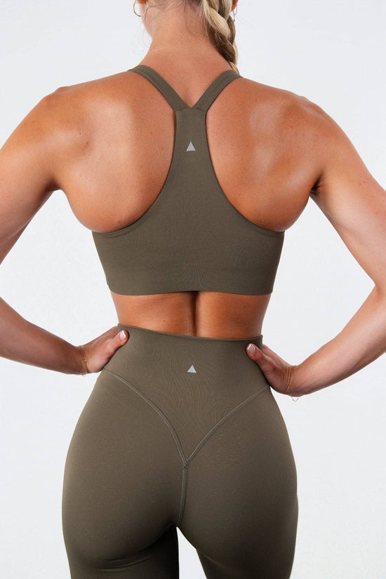 Vitality Pulse® Strappy Racer Bra - Coffee (PRE-SALE)