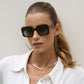 Vivian Octagonal Sunglasses - Brown Tortoise (PRE-SALE)