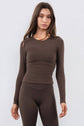 Vitality Basis® Crew Long Sleeve - Milk Chocolate (PRE-SALE)