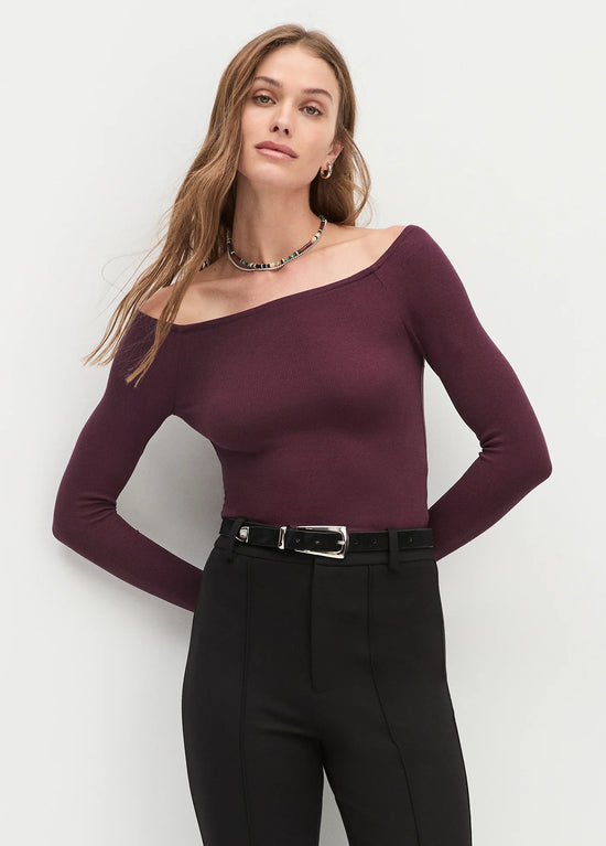 The Sara Top - Burgundy