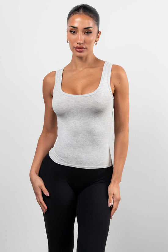 Vitality Basis® U Tank - Stone Heather