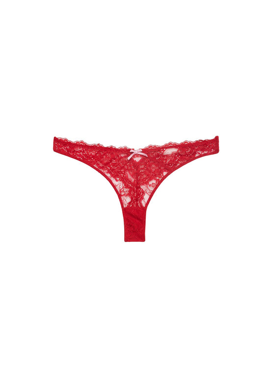 Bianca Lace Thong - Rouge (PRE-SALE)