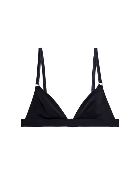 Le Stretch Multi Fit Micro Triangle Bra - Black
