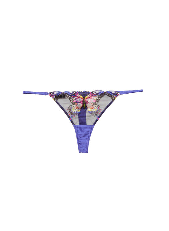 Butterfly Embroidery Thong