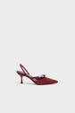 Love Knot Suede Slingback