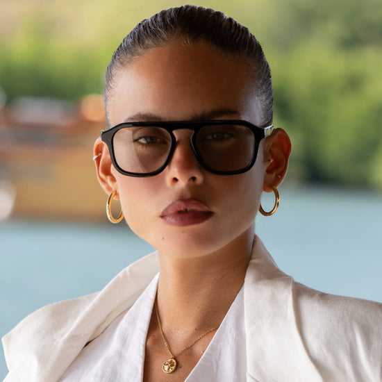 Addison Aviator Sunglasses - Black/Cloud Grey (PRE-SALE)