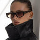 Jade Cat Eye Medium Sunglasses - Chocolate (PRE-SALE)