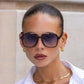 Spencer Medium Aviator Sunglasses - Tortoise / Blue (PRE-SALE)