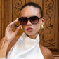 Spencer Medium Aviator Sunglasses - Brown (PRE-SALE)